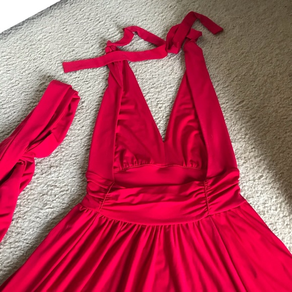 Red cocktail dress - Picture 2 of 3